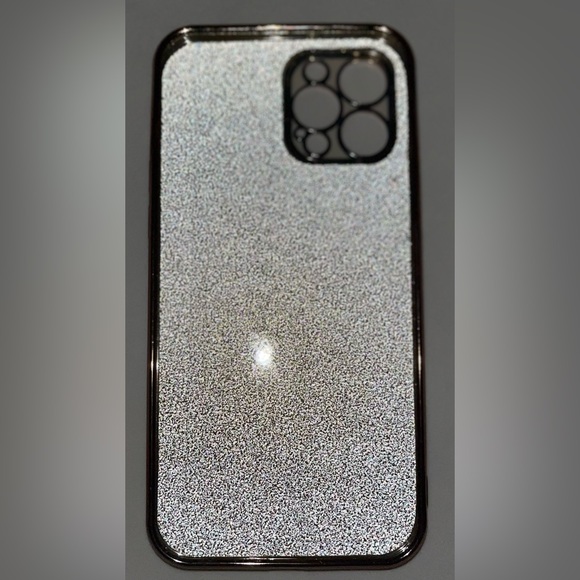 iPhone 12 ProMax Soft Gold Glitter Phone Case with Astronaut Holder NWT - Picture 4 of 8